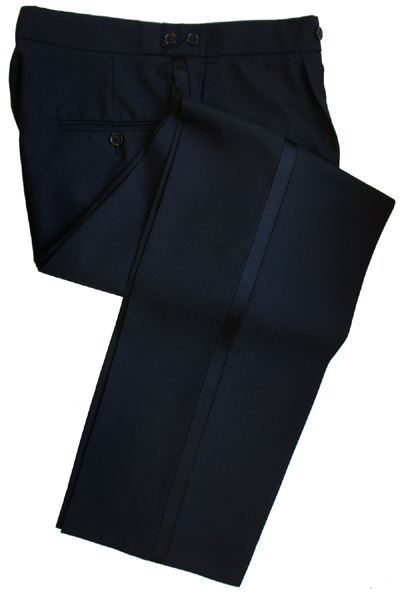 Poly Wool Black Dress Trousers